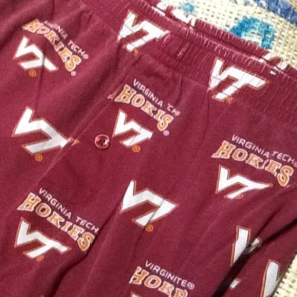VIRGINIA TECH Mens Adult Leather Canvas Embroidered Ribbon Belt />/> pick size NWT